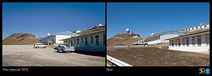 La Silla, the First Home for ESO’s Telescopes (side-by-side composite)