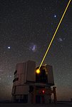 Yepun’s Laser and the Magellanic Clouds