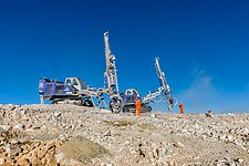 Drill work on Cerro Armazones