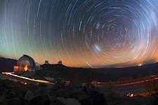 La Silla star trails
