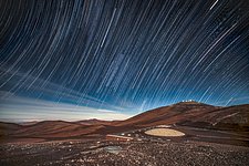 Star Trails Over La Residencia