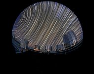 Star trails at Paranal observatory