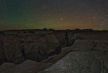 The ALMA Camp Horizon by Night