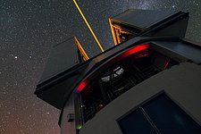 Laser of the VLT in UHD