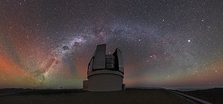 The Milky Way Arc Over the VISTA in UHD
