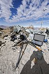 Set up for a night of shooting in the desert