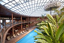 The central hall at the Paranal Residencia