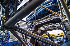 Inside the dome of the VLT