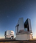 The VLT Survey Telescope at twilight