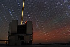 Startrails and lasers