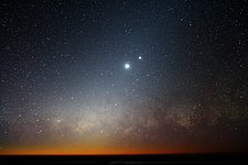 Moon, Venus and the Milky Way
