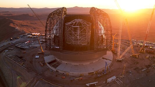A towering telescope