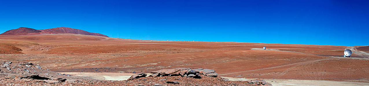 Distant ALMA antenna