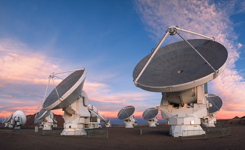 ALMA telescope dishes