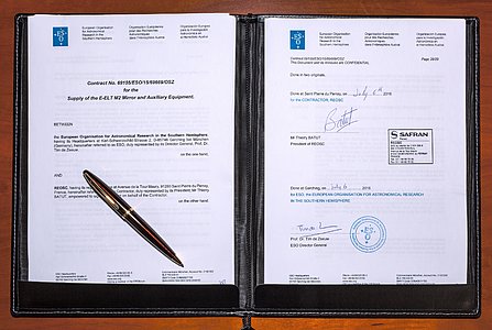 The contract to polish the E-ELT secondary mirror