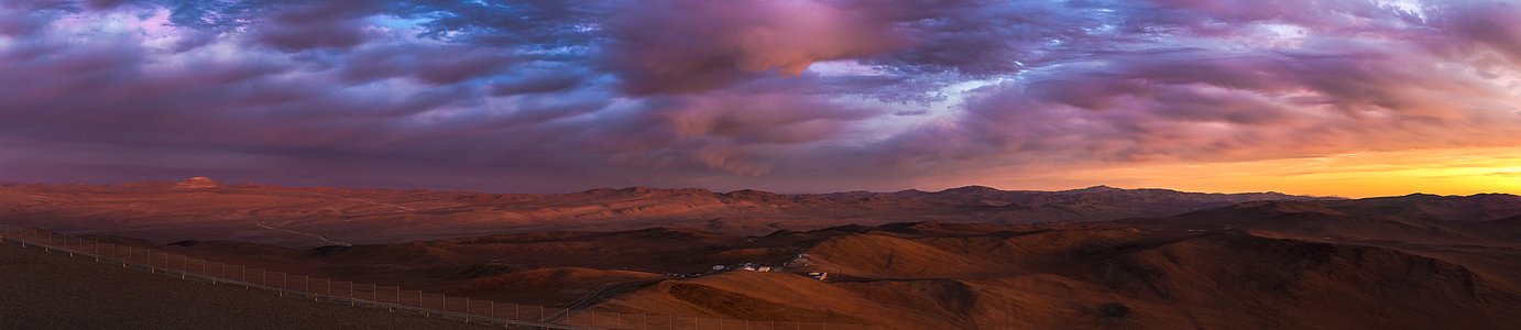 Cerro Armazones illuminated