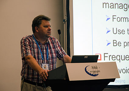 Adrian Russel presenting the E-ELT