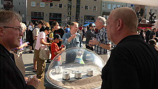 Claus Madsen and Ed Janssen at Wissenschaftssommer