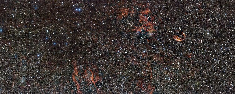 The sky around the star formation region RCW 106 (wide-field view)