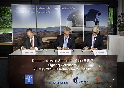 ESO Signs Largest Ever Ground-based Astronomy Contract for E-ELT Dome and Telescope Structure
