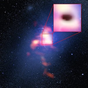 Composite image of Abell 2597 Brightest Cluster Galaxy