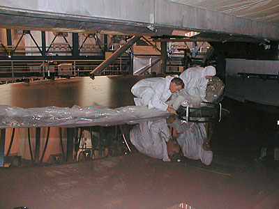 Installation of the M2 mirror