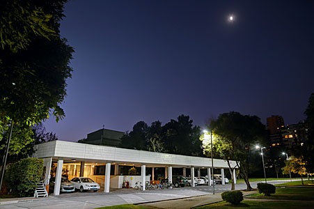 ESO Vitacura office entrance at night