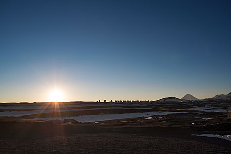 Chajnantor plateau at daybreak