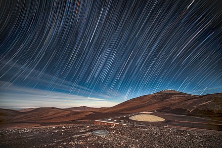 Star Trails Over La Residencia