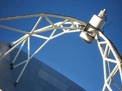 APEX image calendar, June 2010 — ...and then all the sky energy gathers in this little mirror...