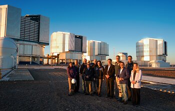 Ministra federal de Investigación, Tecnología y Espacio junto a otros dignatarios de Alemania visitan Observatorio Paranal de ESO