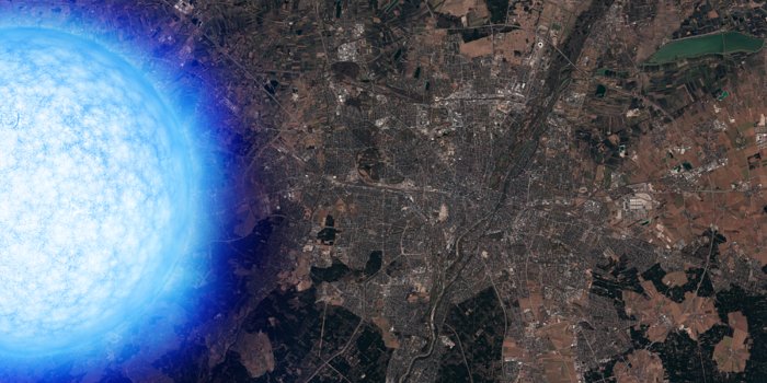 Neutron star over Munich