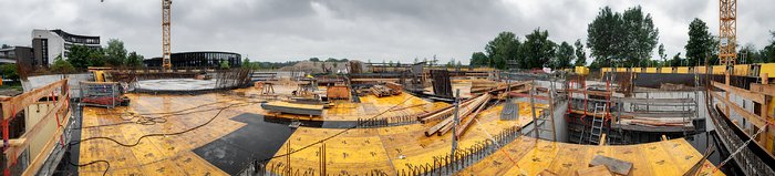A panorama of construction
