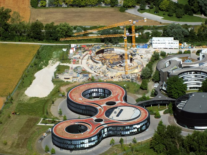 Aerial view of ESO Headquarters