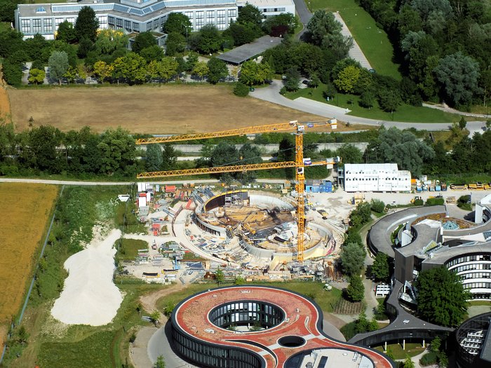 Aerial view of ESO Headquarters