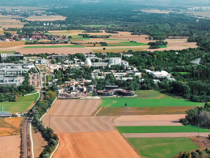 Aerial view of ESO Headquarters