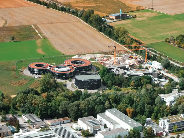 Aerial view of ESO Headquarters