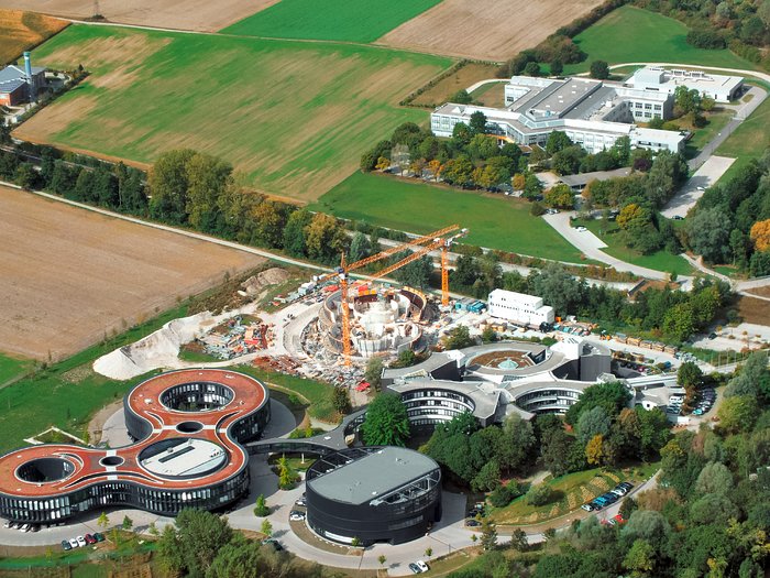 Aerial view of ESO Headquarters