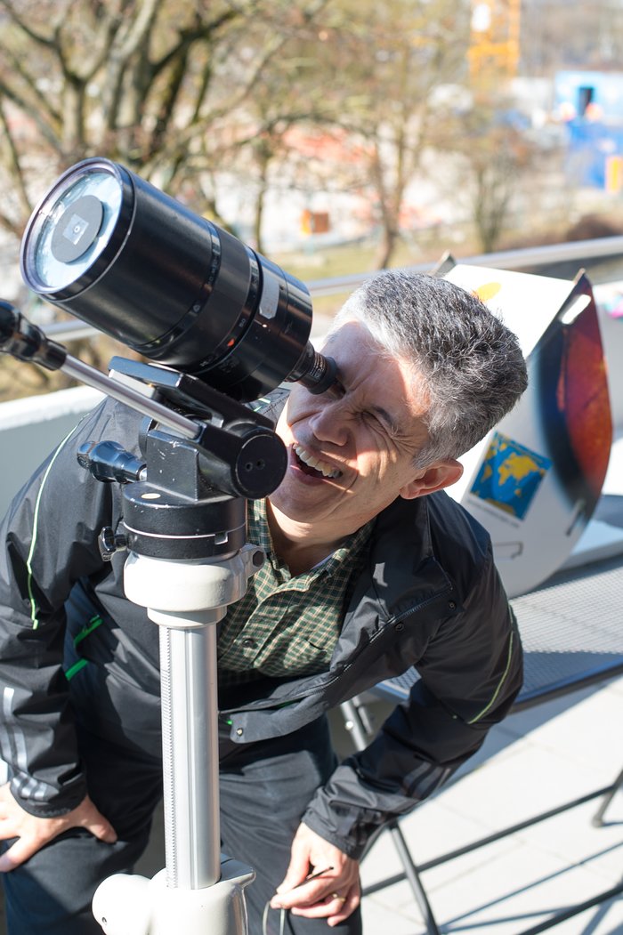 Solar eclipse 2015 at ESO HQ