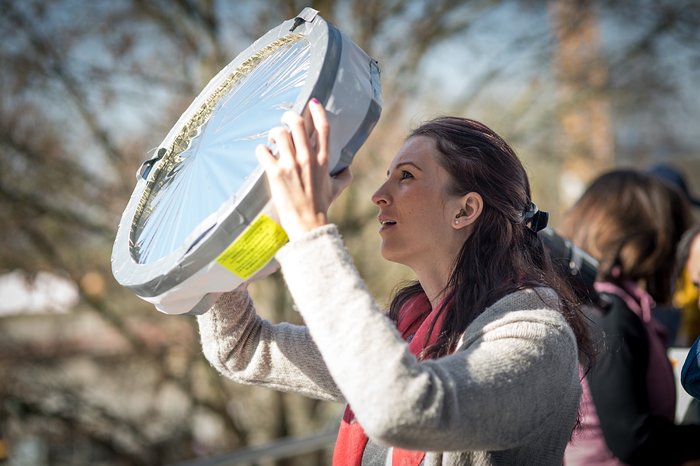 Solar eclipse 2015 at ESO HQ