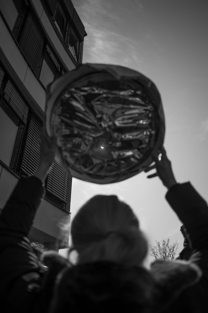 Solar eclipse 2015 at ESO HQ