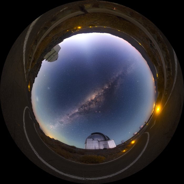 Dawn at La Silla — fisheye