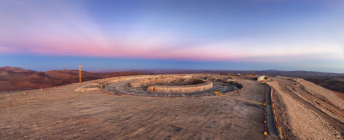 The construction site where the ELT is being built