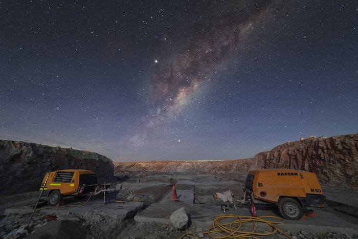 Milky Way above Cerro Armazones