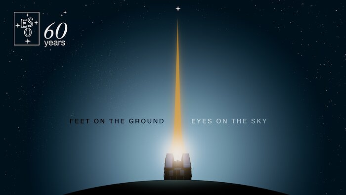 The ESO 60th anniversary logo
