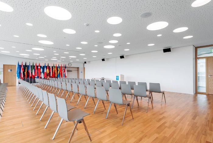 Member State flags in the seminar room