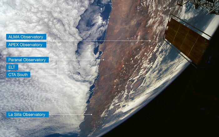 Location of ESO’s observatories in Chile (English annotations)