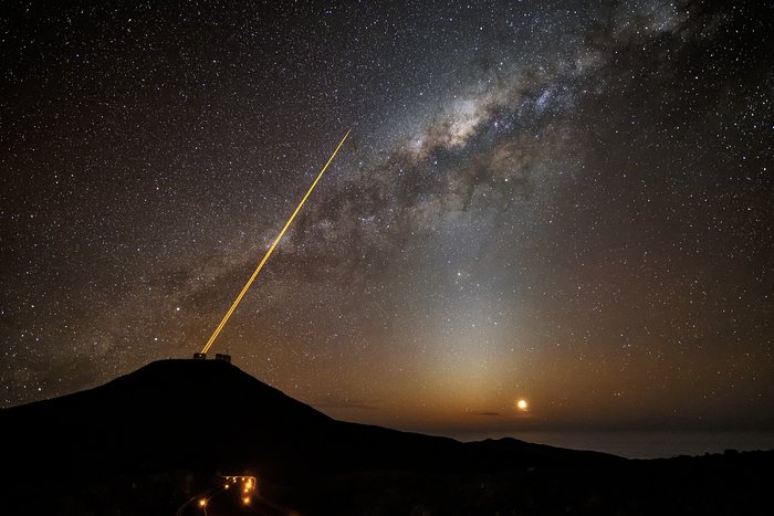 O VLT e a radiante Via Láctea