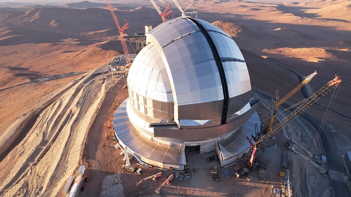 Bird’s eye view of the ELT’s dome