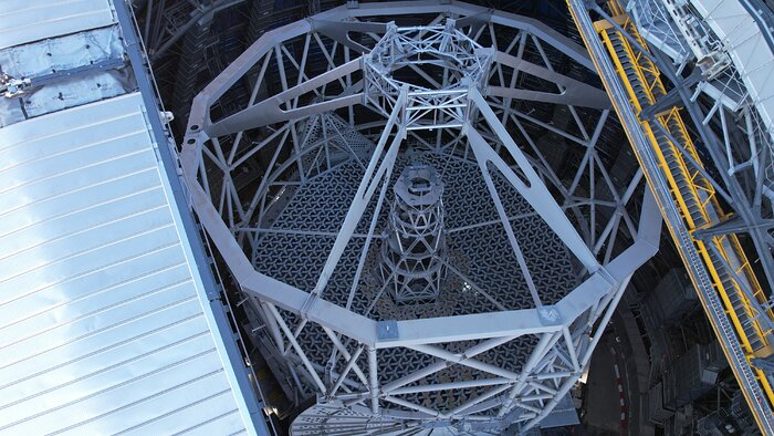 The main structure of the ELT, seen from above